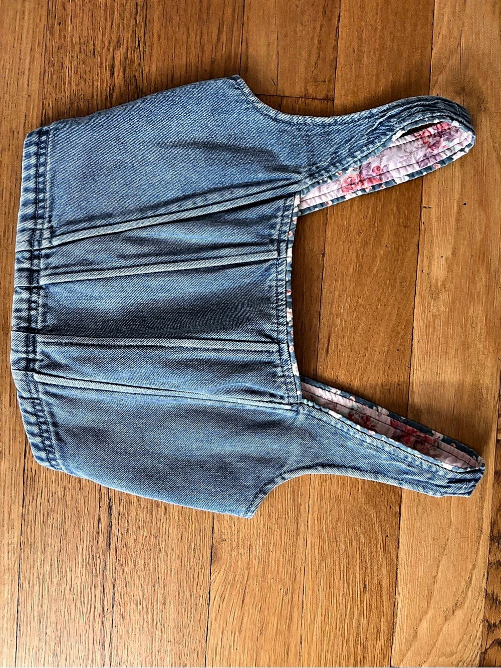 Lucky Brand Laura Ashley x Lucky Brand Denim Corset Top Denim Corset Top Blue XS